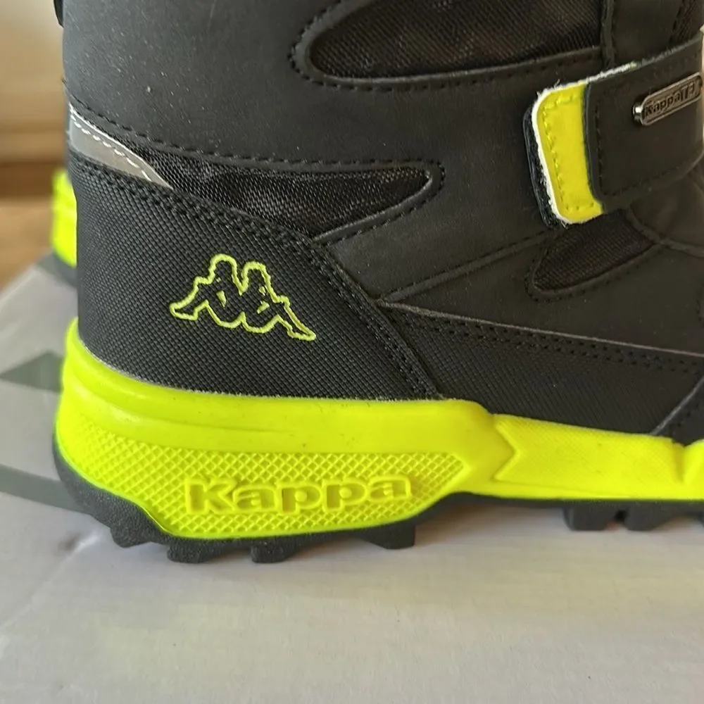 Kappa Cekis Tex K Black/Lime Kids Boot NEW in Box